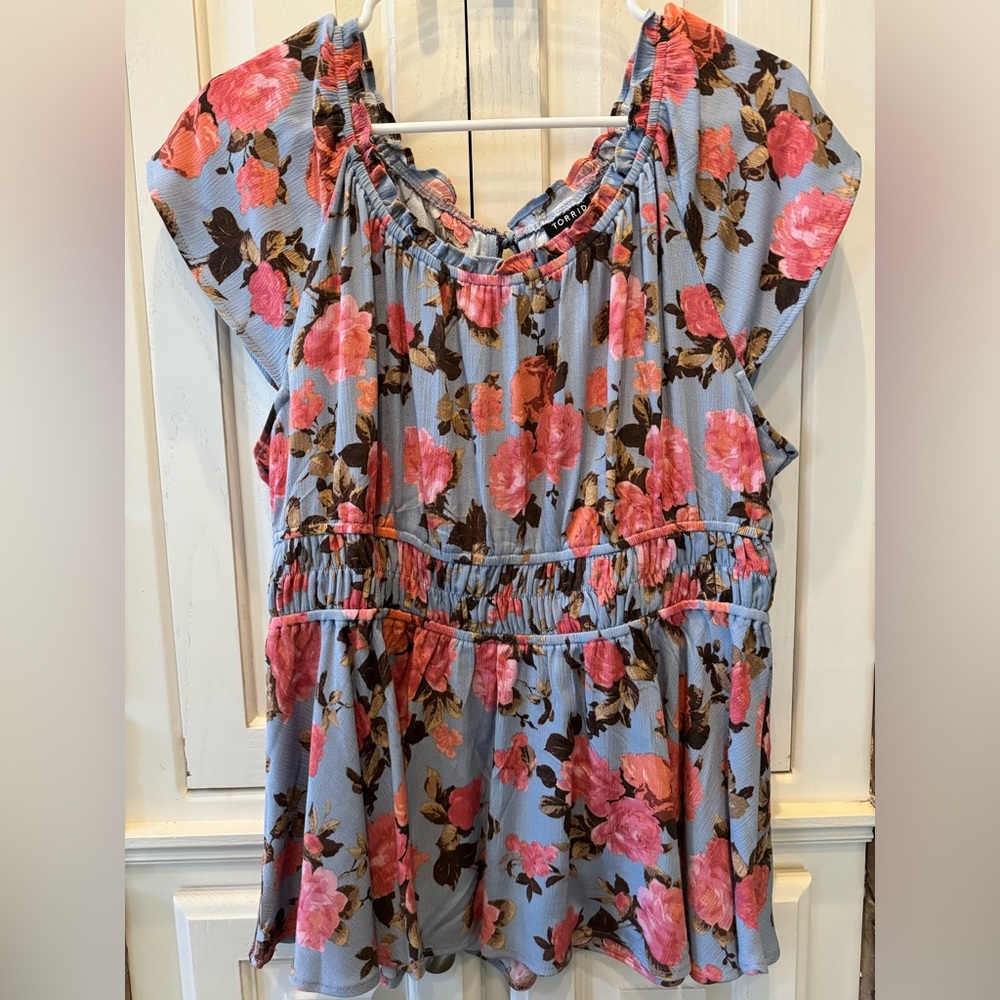 Floral Peplum Top